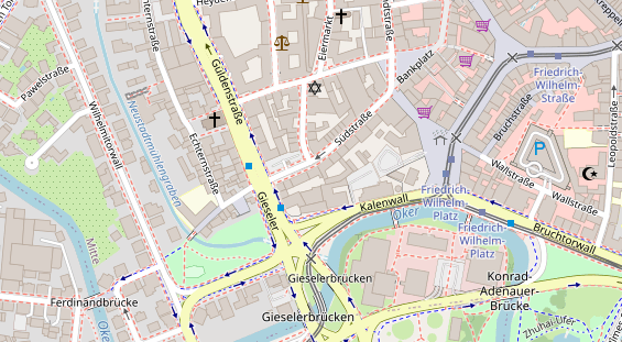 Friseur auf Satellitenbild