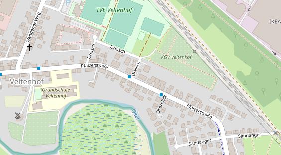 Friseur auf Satellitenbild