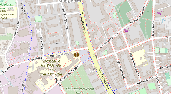 Friseur auf Satellitenbild