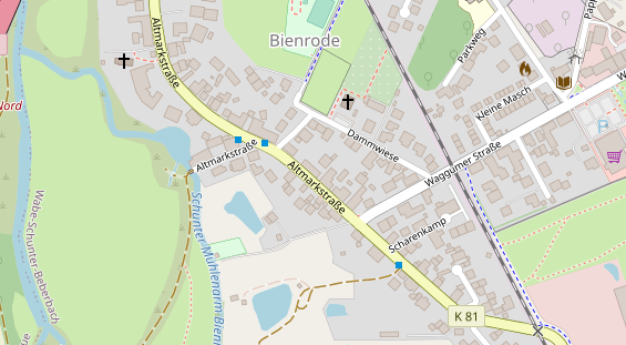 Friseur auf Satellitenbild