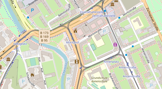 Friseur auf Satellitenbild