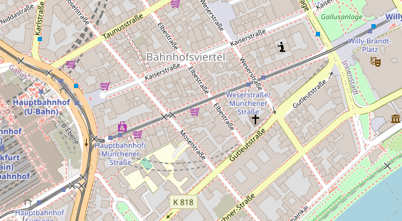 Friseur auf Satellitenbild