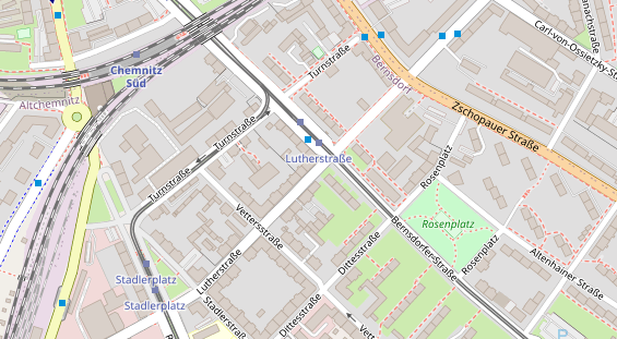 Friseur auf Satellitenbild