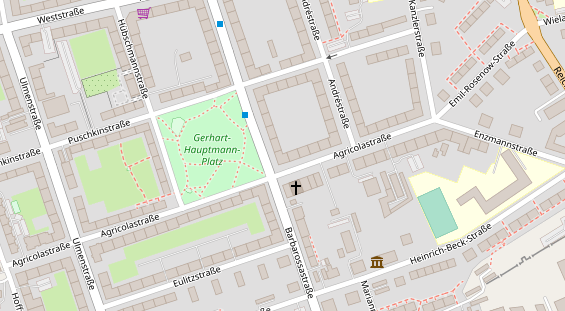 Friseur auf Satellitenbild