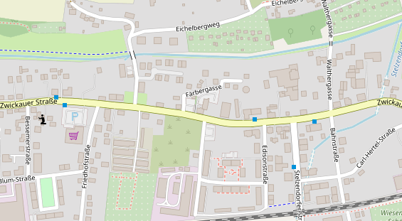 Friseur auf Satellitenbild