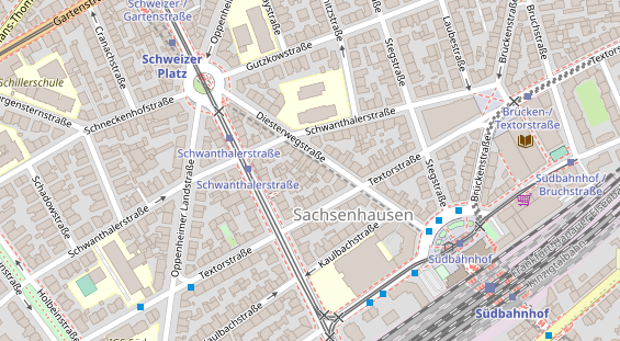 Friseur auf Satellitenbild