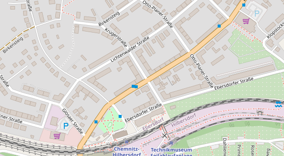 Friseur auf Satellitenbild