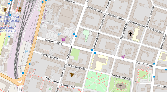 Friseur auf Satellitenbild