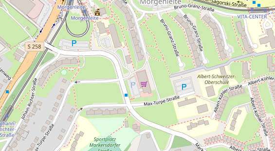 Friseur auf Satellitenbild