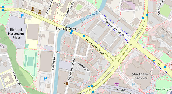 Friseur auf Satellitenbild