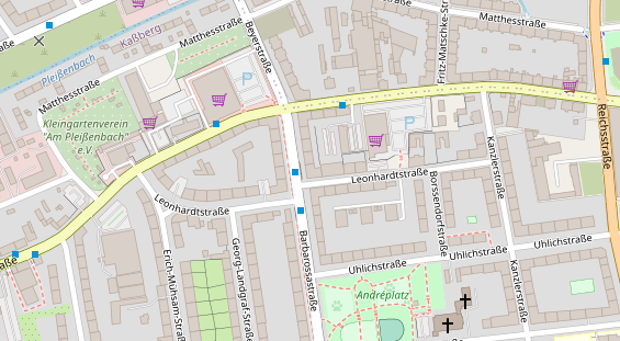 Friseur auf Satellitenbild