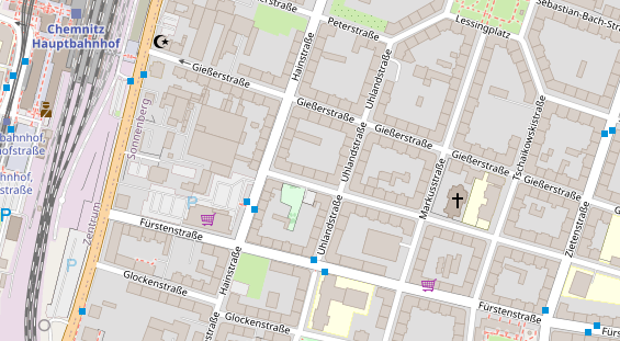 Friseur auf Satellitenbild