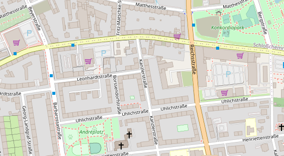 Friseur auf Satellitenbild