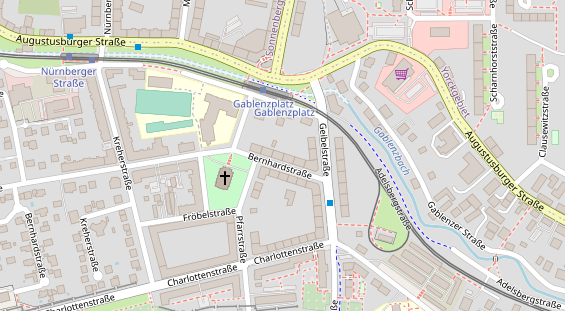 Friseur auf Satellitenbild