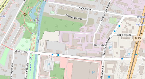 Friseur auf Satellitenbild