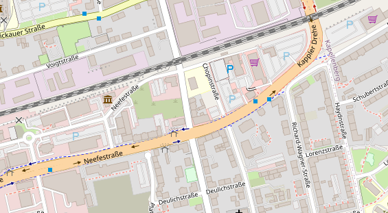 Friseur auf Satellitenbild