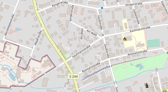 Friseur auf Satellitenbild