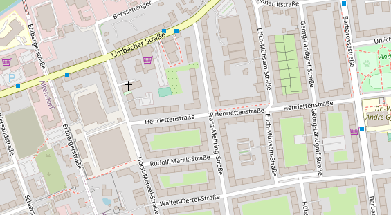 Friseur auf Satellitenbild