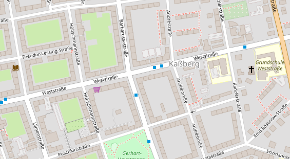 Friseur auf Satellitenbild