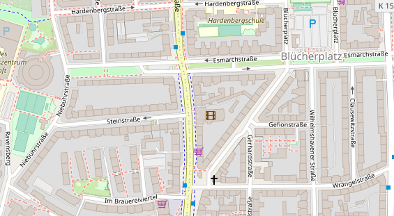 Friseur auf Satellitenbild