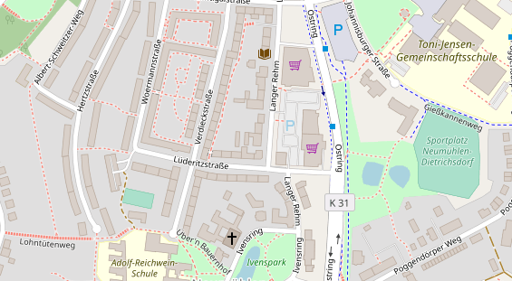 Friseur auf Satellitenbild