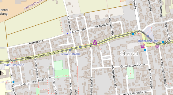 Friseur auf Satellitenbild