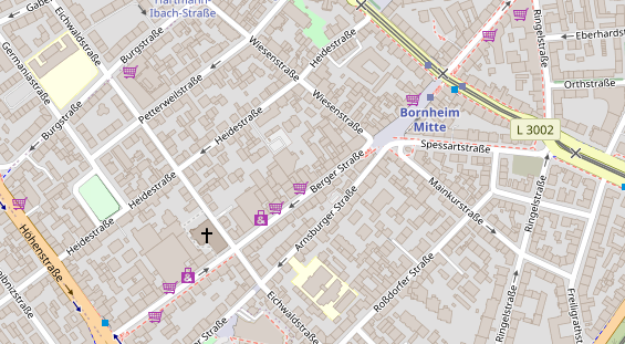 Friseur auf Satellitenbild