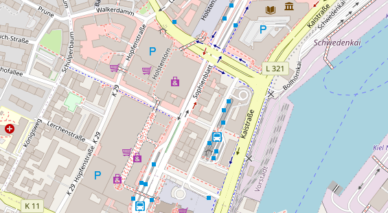 Friseur auf Satellitenbild