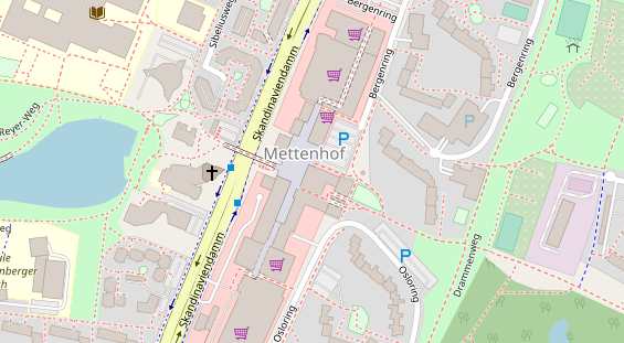 Friseur auf Satellitenbild