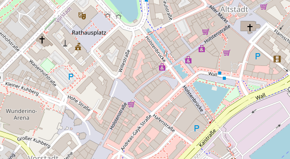 Friseur auf Satellitenbild