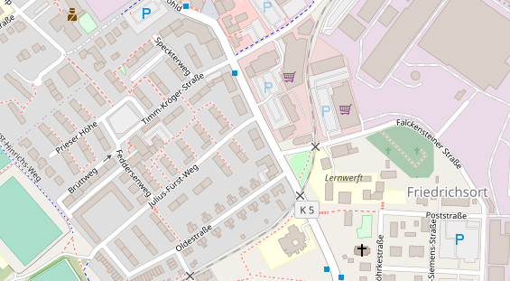 Friseur auf Satellitenbild