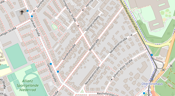 Friseur auf Satellitenbild