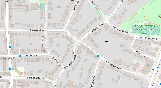 Friseur auf Satellitenbild