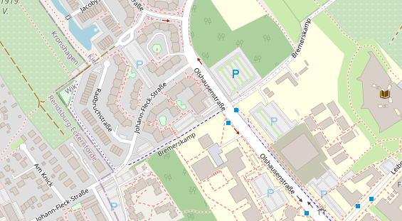 Friseur auf Satellitenbild