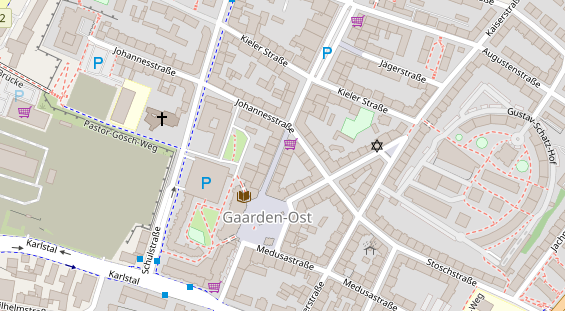 Friseur auf Satellitenbild