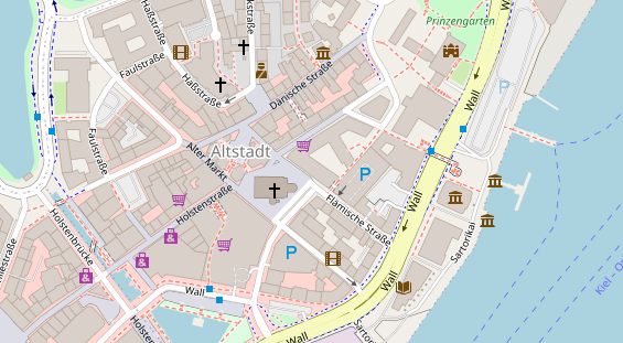 Friseur auf Satellitenbild