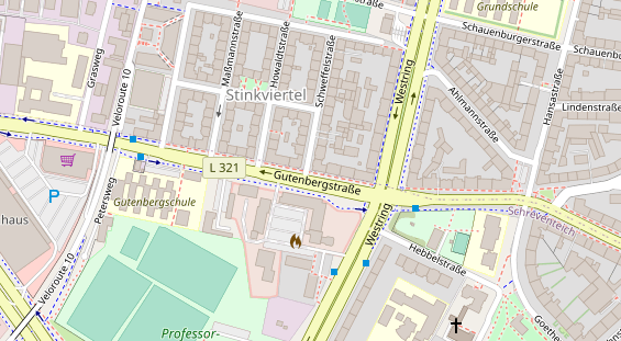 Friseur auf Satellitenbild