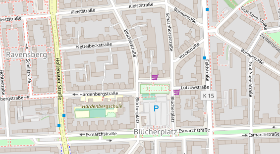 Friseur auf Satellitenbild