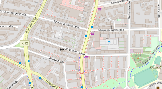 Friseur auf Satellitenbild