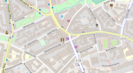 Friseur auf Satellitenbild