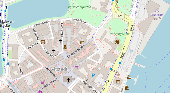 Friseur auf Satellitenbild