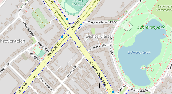 Friseur auf Satellitenbild