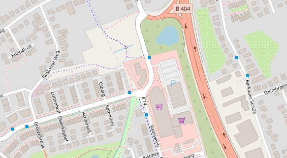 Friseur auf Satellitenbild