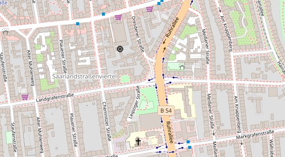 Friseur auf Satellitenbild