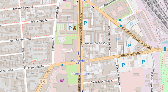 Friseur auf Satellitenbild