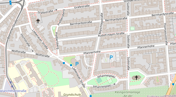 Friseur auf Satellitenbild