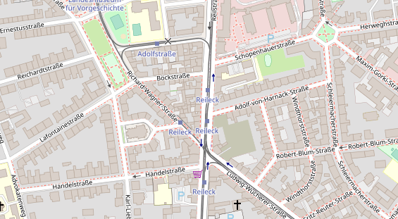 Friseur auf Satellitenbild