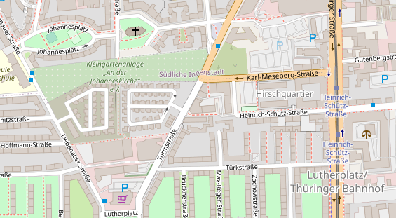 Friseur auf Satellitenbild