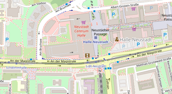 Friseur auf Satellitenbild