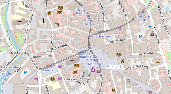 Friseur auf Satellitenbild